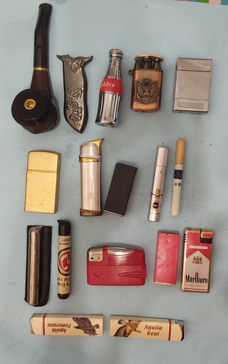 Colección de 17 Mecheros Antiguos