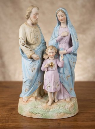 Figura Sagrada Familia Porcelana Biscuit