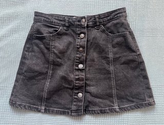 Minifalda vaquera negra Springfield Talla 38