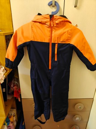 Mono de esquí Wedze naranja y azul