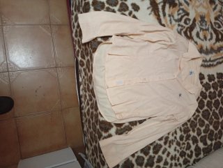 Camisa de vestir Calvin Klein beige