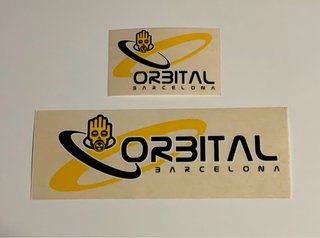 2 Pegatinas Discoteca Orbital Barcelona