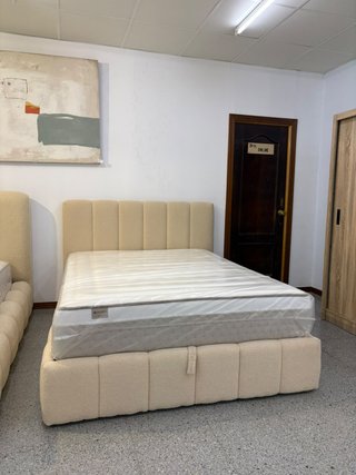 CHollo ! Cama de Matrimonio Beige 150x190cm