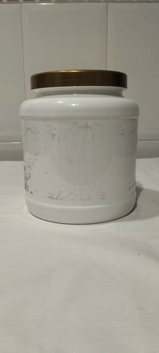 Bote vacío 1,5 kg de Almacenaje Blanco con Tapa