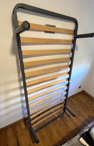 Cama individual con somier y colchón