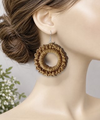 Pendientes de Crochet Hechos a Mano