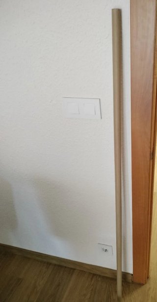 Barra para cortina de madera 150x3cm
