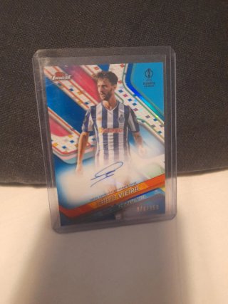 Carta Fabio Vieira Topps Autógrafo 076/150