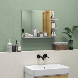 Espejo de Baño con Estantes