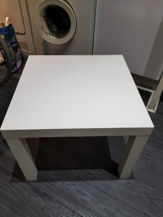 Mesa Auxiliar Lack IKEA Blanca
