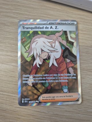 Carta Pokémon Entrenador: Tranquilidad de A.Z.