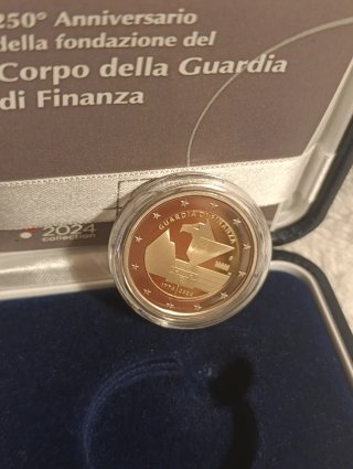 Moneda 2 Euros Italia 2024 Guardia di Finanza