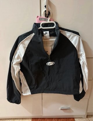 Cortavientos Nike Blanco y Negro