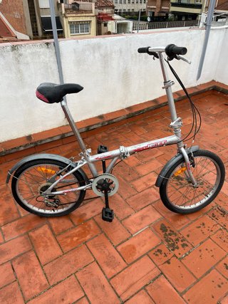 Bicicleta Plegable Jett Plateada