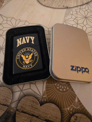 Accendino Zippo Navy Blu