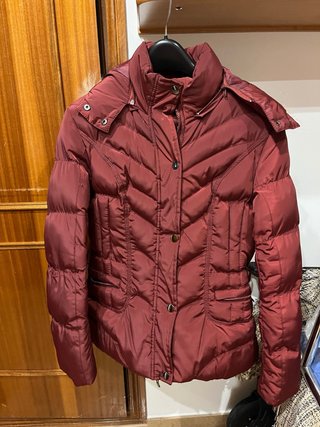 Anorak Burdeos Entallado Talla XL