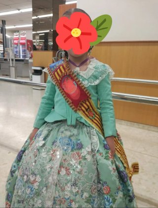 Traje de Fallera para Niña (4-5 años)