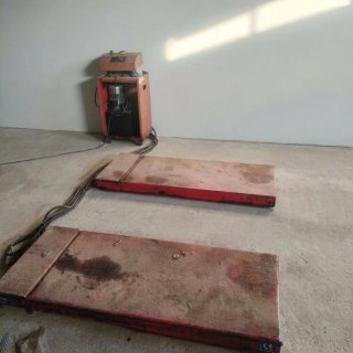 Elevador de tijera para taller