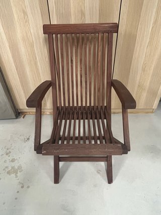 Silla Plegable de Madera de Teka