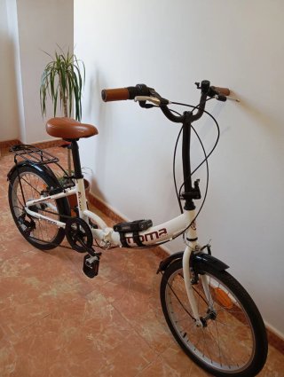 Bicicleta Plegable Moma con el candado Abus