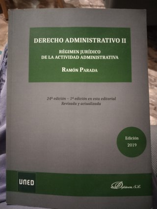Derecho administrativo. II. UNED.