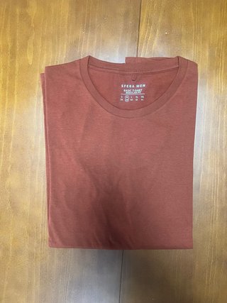 Camiseta Sfera Manga Corta Marrón Talla M