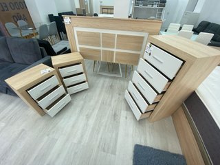 Dormitorio blanco + roble nuevo - Oferta