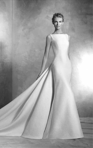 Vestido de novia blanco roto