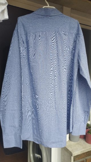 Camisa de hombre manga larga azul