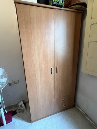 Armario de madera con dos puertas