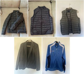Lote 5 Chaquetas y Chalecos Hombre Talla M