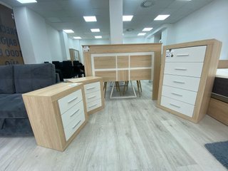 Pack dormitorio moderno matrimonio.