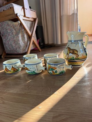 Set de Cerámica Artesanal con Jarra