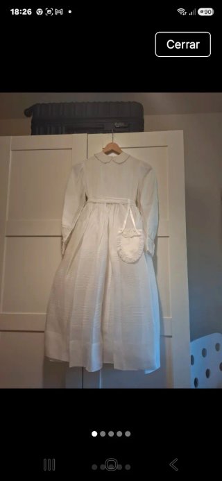 Vestido de comunión vintage De Organdi