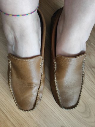 Mocasines de piel para hombre
