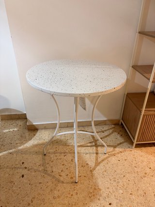 Mesa Redonda de Mármol Blanca