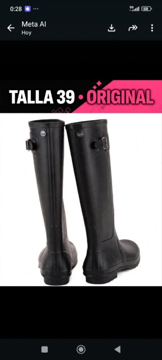 Botas de agua IGOR negras talla 39 como nuevas ori