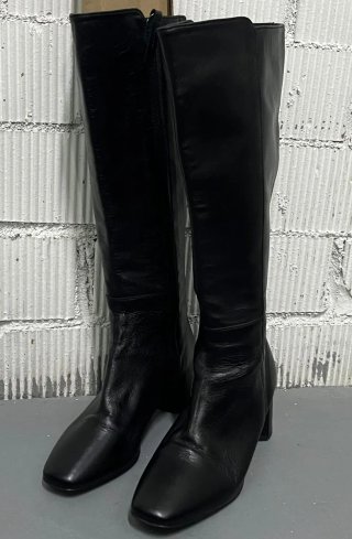 Botas Altas de Piel Negras