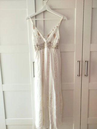 Vestido ibicenco blanco