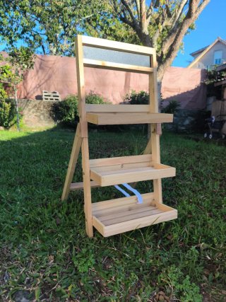 Estantería de Madera con Pizarra