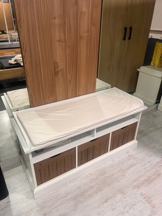 Set de 2 Bancos con Cajones de Almacenaje