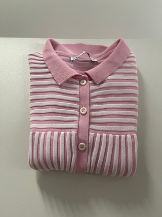 Polo de punto a rayas Zara