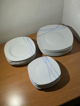 Vajilla de Porcelana Dellacasa (18 piezas)