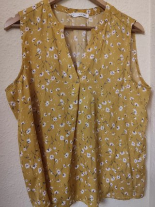 Blusa Sfera Amarilla y Blanca