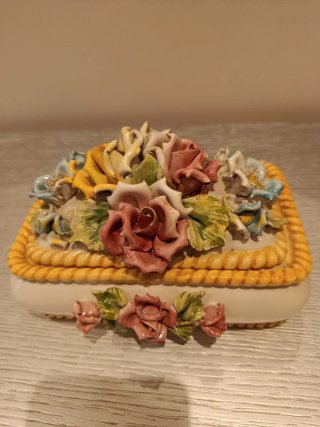 Cofanetto vintage in ceramica di Bassano