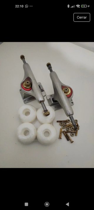 Pack de Ejes y Ruedas para Skate medida 8.0