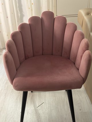 Silla de Terciopelo Rosa