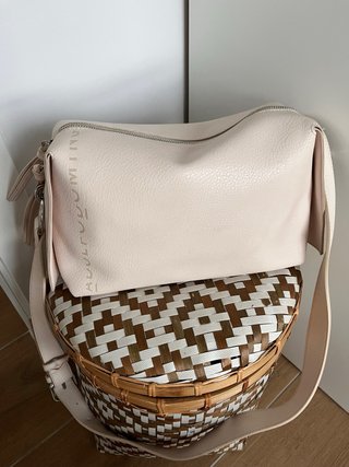 Bolso Mediano Adolfo Dominguez Color Piedra