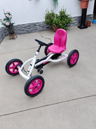 Kart Infantil Berg Buddy Rosa y Blanco