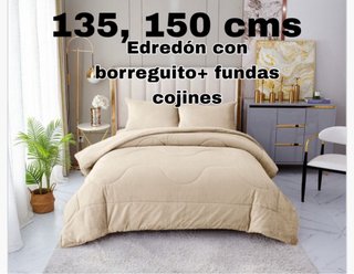 Edredón con Borreguito y Fundas de Cojín